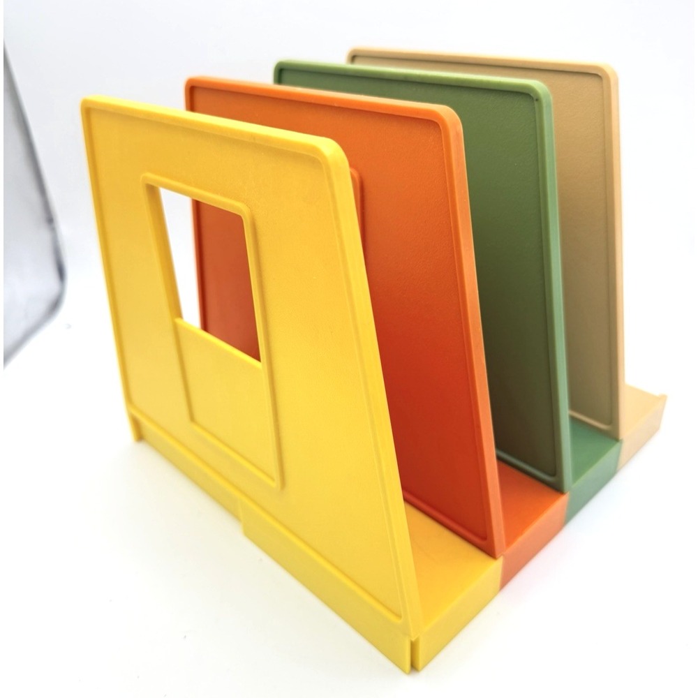 Vtg Rogers File Paper Sorter Interlocking Expandable 70s Retro Desk Organizer US